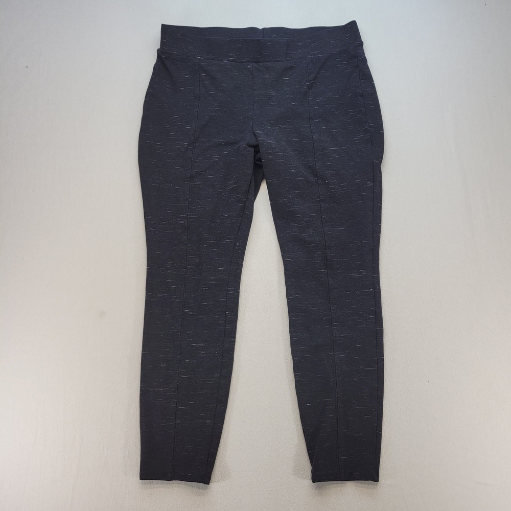 Time and Tru Leggings Women Large L 12-14 Black High Rise Pull On Stretch